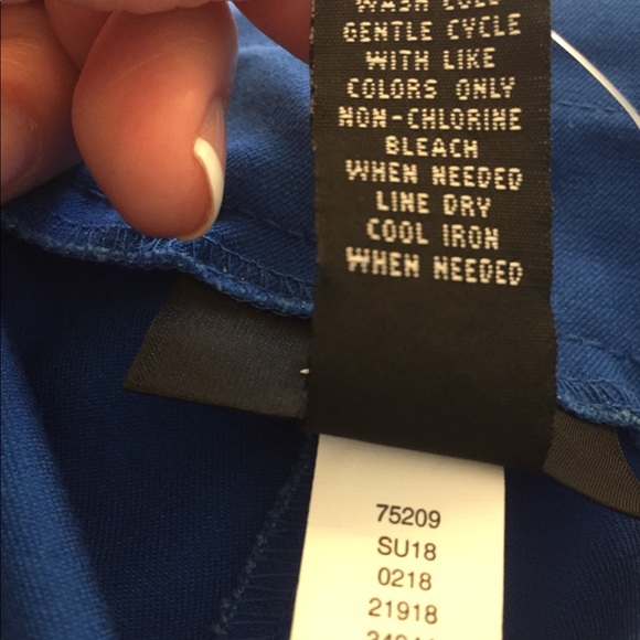 Alfani Comfort Waist Ankle Pants Stormy Sea Blue Multiple Sizes - Picture 8 of 11